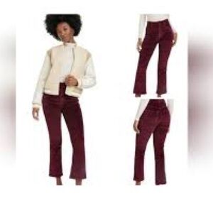 NWT Universal Thread Cranberry Wide Leg Women’s Thick Corduroy Pants Size 4R